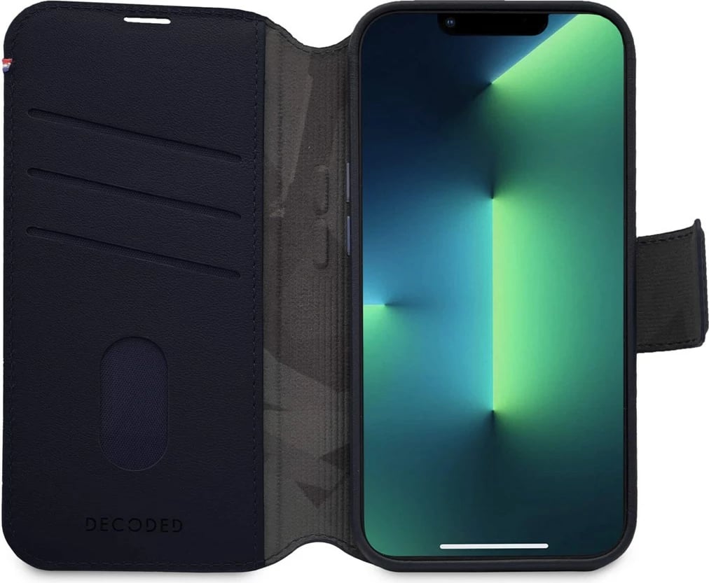 Mbështjellës për celular, No name, D23IPO14MDW5NY, për Apple, lëkurë, navy