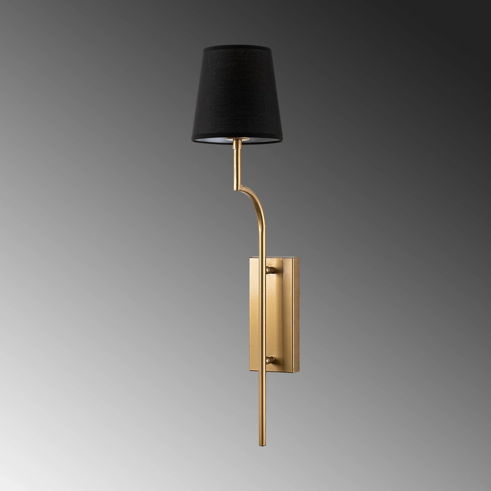 Llambë muri Opviq, Lumora - 15331, trup metalik, ngjyrë ari dhe e zezë