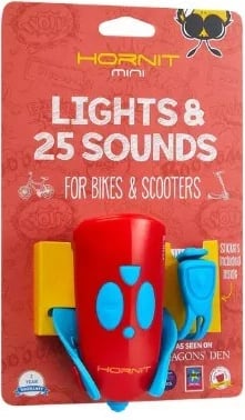 Hornit Mini Blue- Res 5353Bure bicycle light with horn