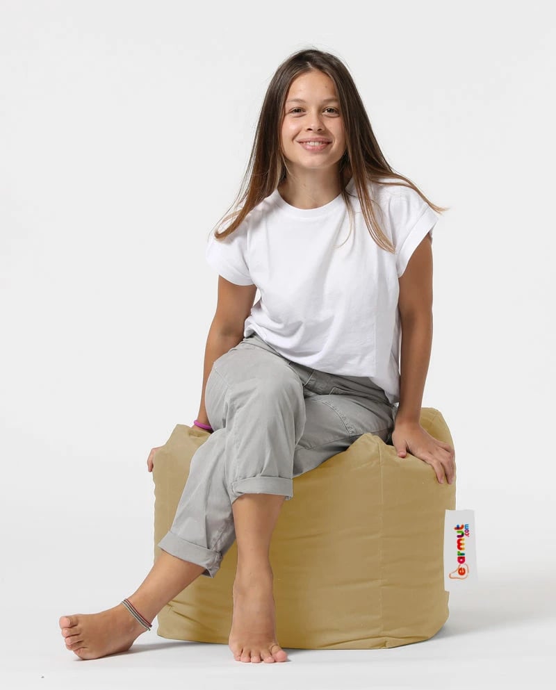 Puf katror për kopsht, ngjyrë mink, Atelier del Sofa
