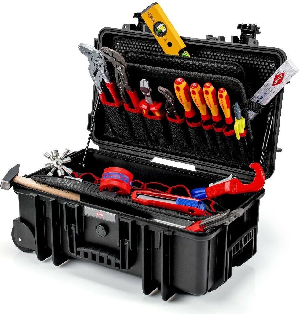 Kasë veglash Knipex Robust26 Move Sanitaer, e zezë