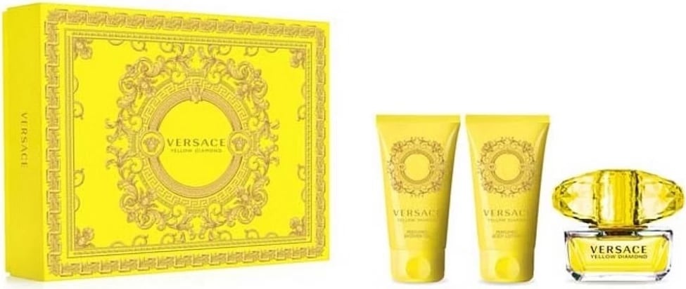 Set Eau de Toilette për femra Versace Yellow Diamond, 50ml + 50ml + 50ml