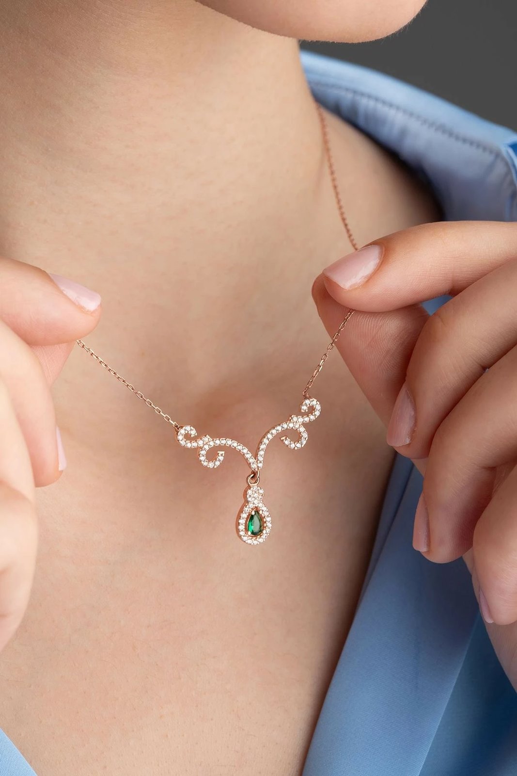 Varëse argjendi Jumeon, ngjyrë rozë e arit dhe e gjelbër, NRZ999738