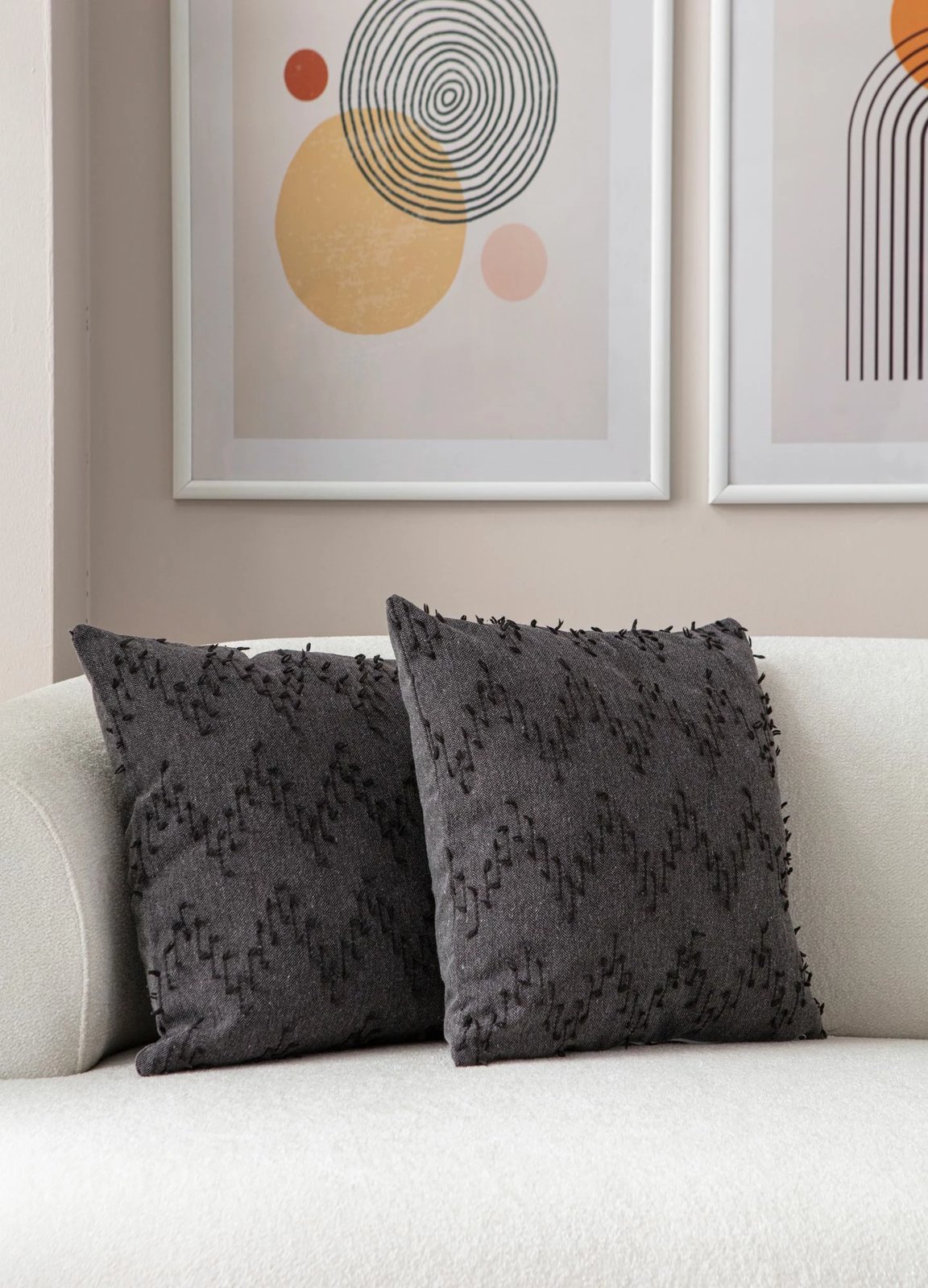 Set mbulesash për jastëkë (2 copë), Evila Originals, Tuffet, e zezë v4