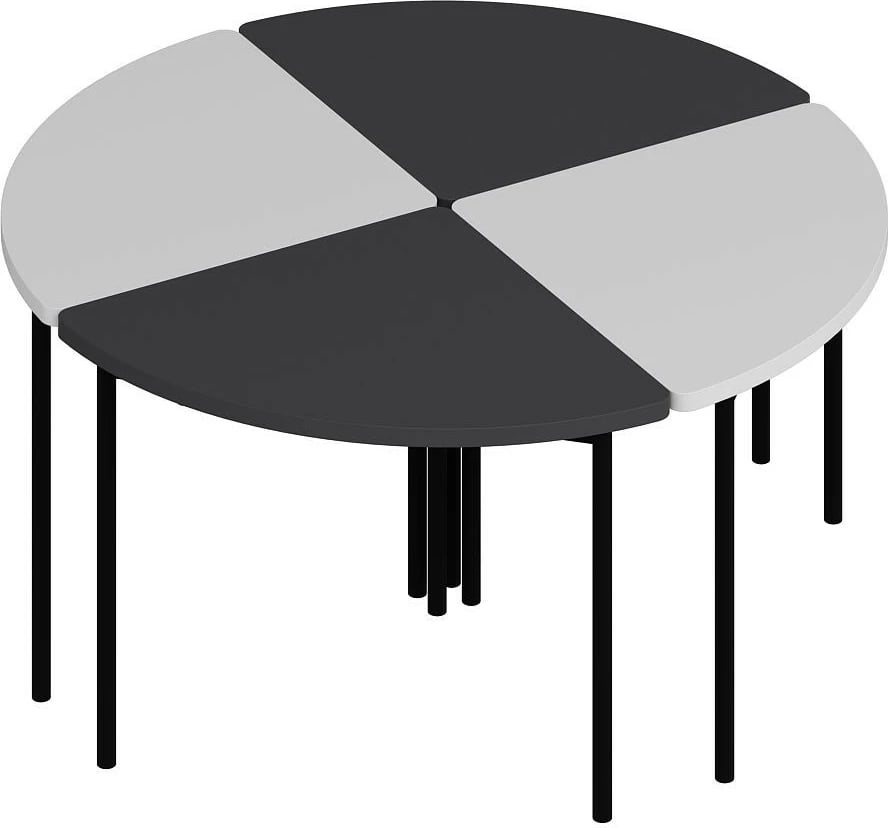 Set tavolinash kafeje Skye Decor, Emma - 8920, e bardhë dhe antracit