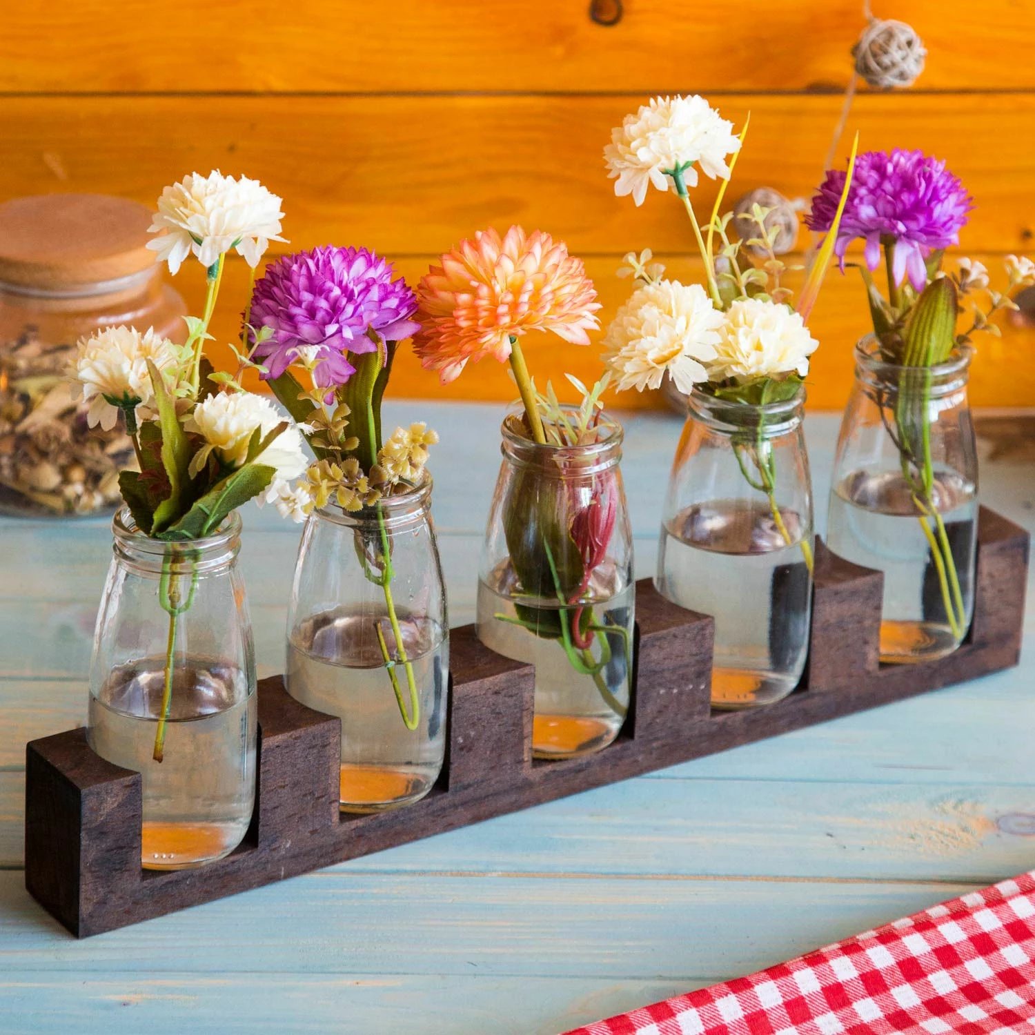 Vazo druri dekorative, ngjyrë natyrale, 5 copë, UP00533 Vazo druri dekorative, ngjyrë natyrale, 5 copë, UP00533