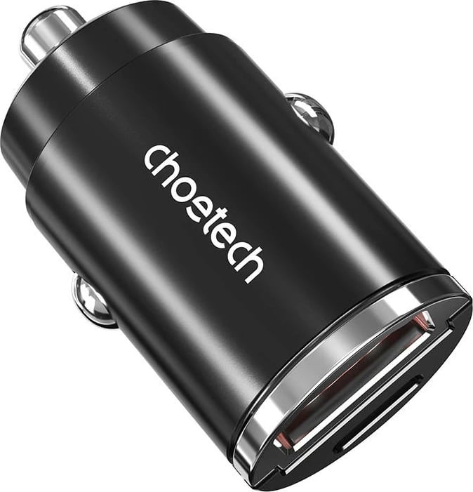 Karikues veture Choetech TC0006, 1x USB-A, 1x USB-C, 30W, i zi