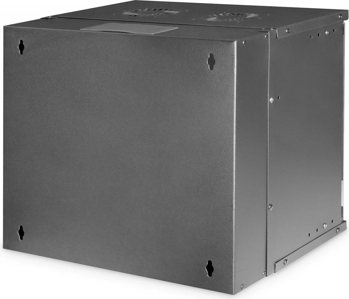 Kasë rrjeti Digitus DN-49205, 9U, 19", montim në mur, xham, e zezë