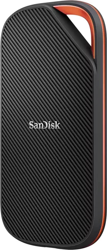 SSD i jashtëm Sandisk Extreme Pro 4TB, USB4, Thunderbolt 4, i zi/portokalli