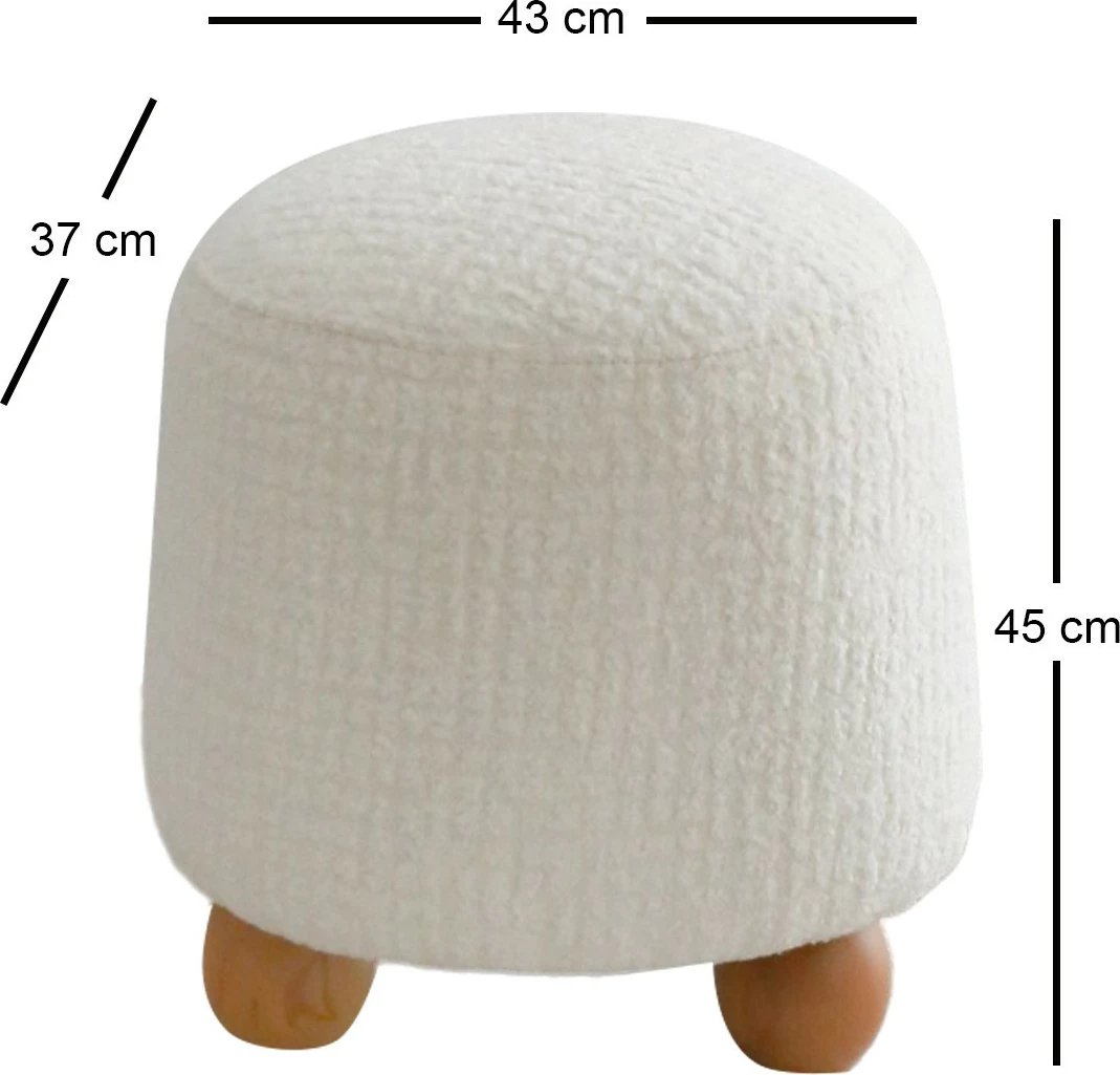 Puf Atelier del Sofa, Fumi, i bardhë