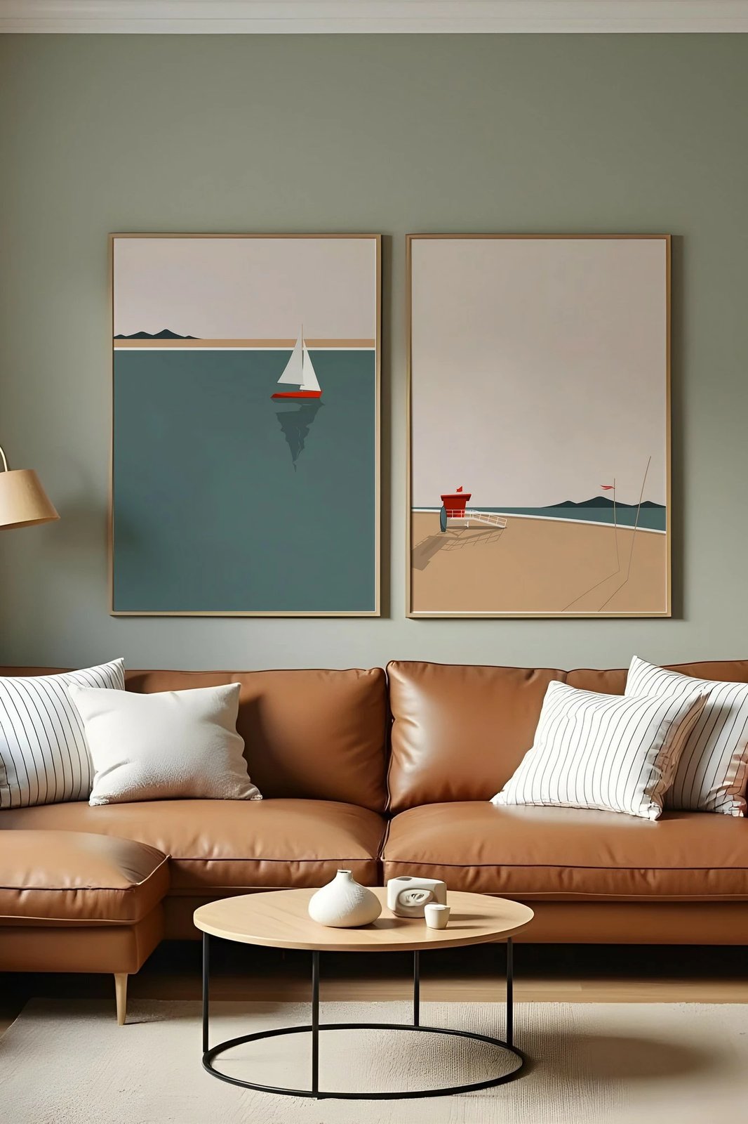 Pikturë dekorative me kornizë MDF (2 copë), Wallity, Huhu486, 20x30cm