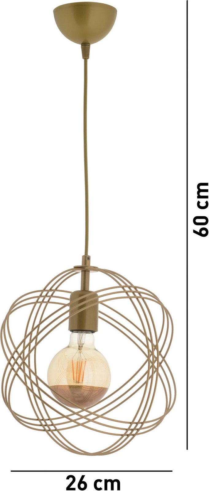 Llambë tavani Opviq, Sheldon, ngjyrë ari Llambë tavani Opviq, Sheldon, ngjyrë ari