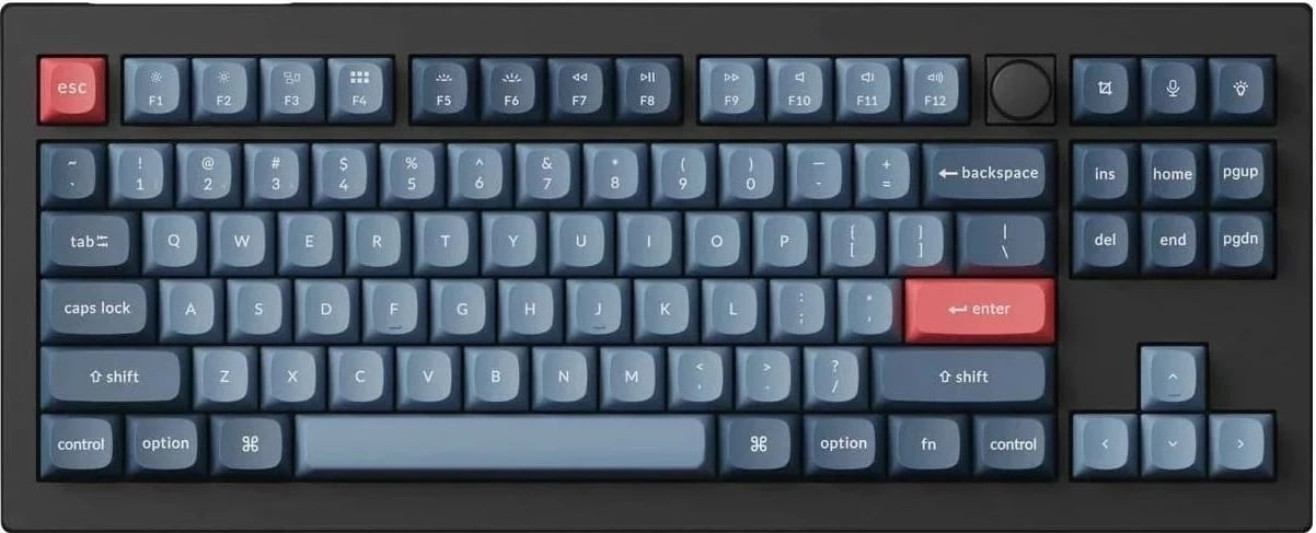 Tastierë Keychron V3 Max, Banana Switch, RGB, blu e zezë