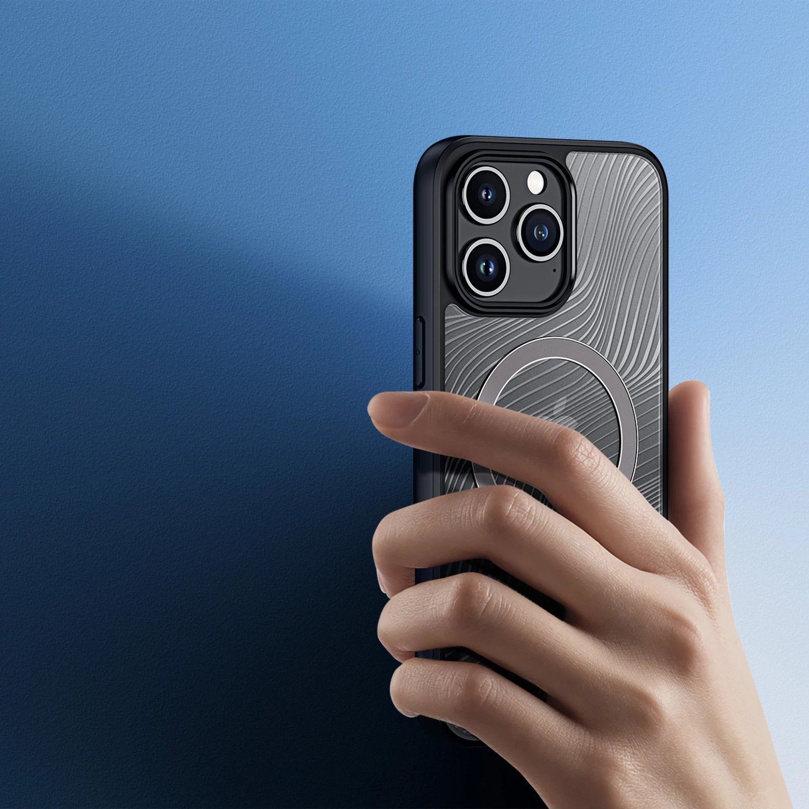 Mbështjellës Dux Ducis Aimo Mag për iPhone 15 Pro Max, MagSafe, i zi