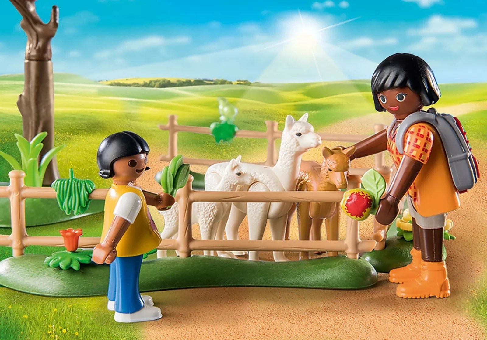 Set lodrash Playmobil Country 71251 Hiking with Alpacas, 56 pjesë