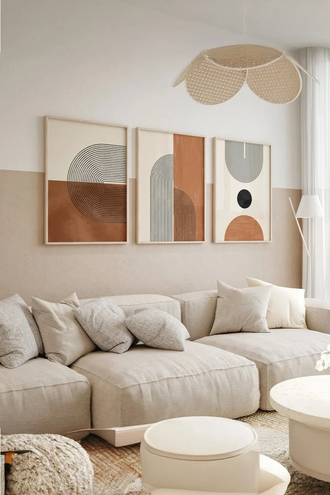 Pikturë dekorative me kornizë (3 copë), Wallity, 3Dartsohoset10