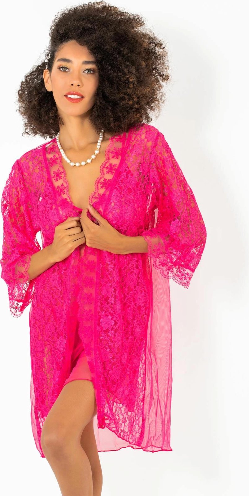 Set fustani nate me peniuar, rozë, Jumeon, 011-008005