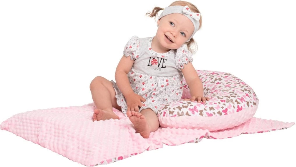 Batanije bebe, New Baby, 80x102 cm, minky + pambuk, blu