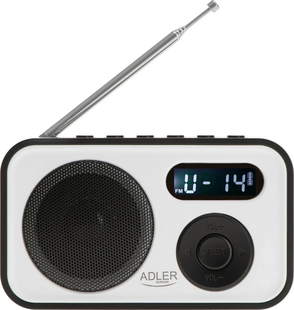 Radio Adler AD 1906, Portabël, Bardhë