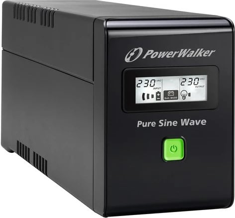 UPS PowerWalker VI 600 SW FR, 600VA, valë e pastër sinusoidale, e zezë UPS PowerWalker VI 600 SW FR, 600VA, valë e pastër sinusoidale, e zezë