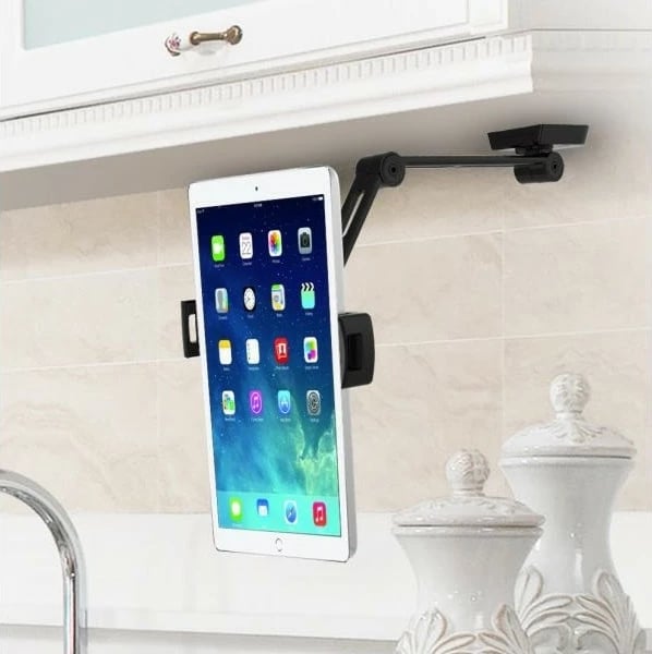 Krah muri i rregullueshëm për tablet Techly 026388, për 4.7-12.9", i zi