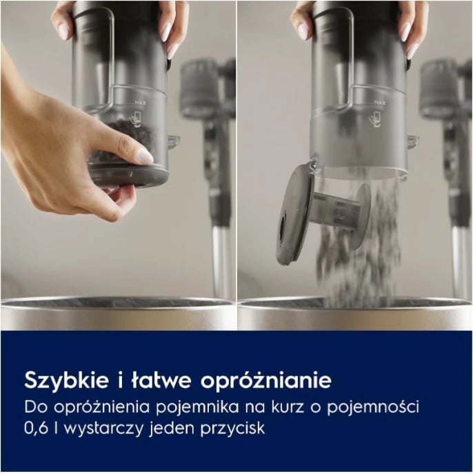 Fshesë me korrent vertikale Electrolux EP61HB21UV, pa kabllo, 0.6L, Bardhë Fshesë me korrent vertikale Electrolux EP61HB21UV, pa kabllo, 0.6L, Bardhë