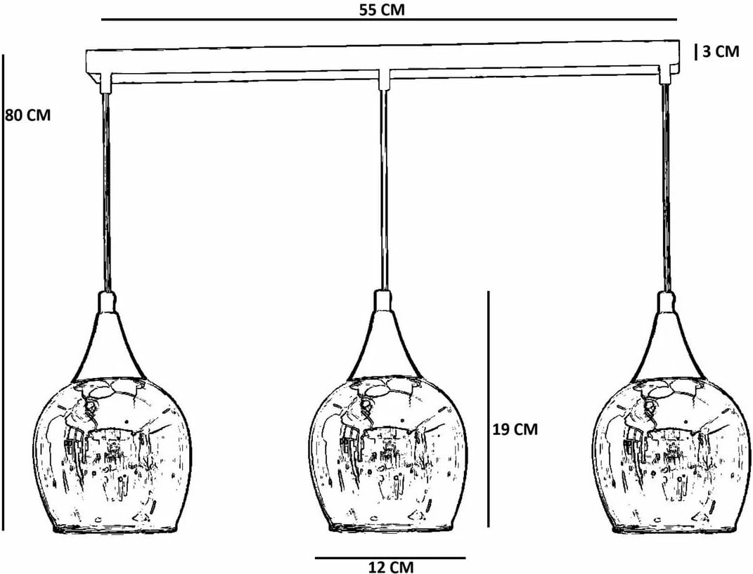 Llambadar Opviq, 9063-5, metal e xham, ngjyrë e bardhë dhe ari