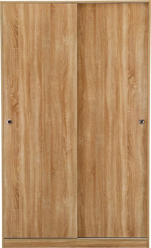 Dollap me 2 dyer, ngjyrë natyrale, 120x50x200 cm