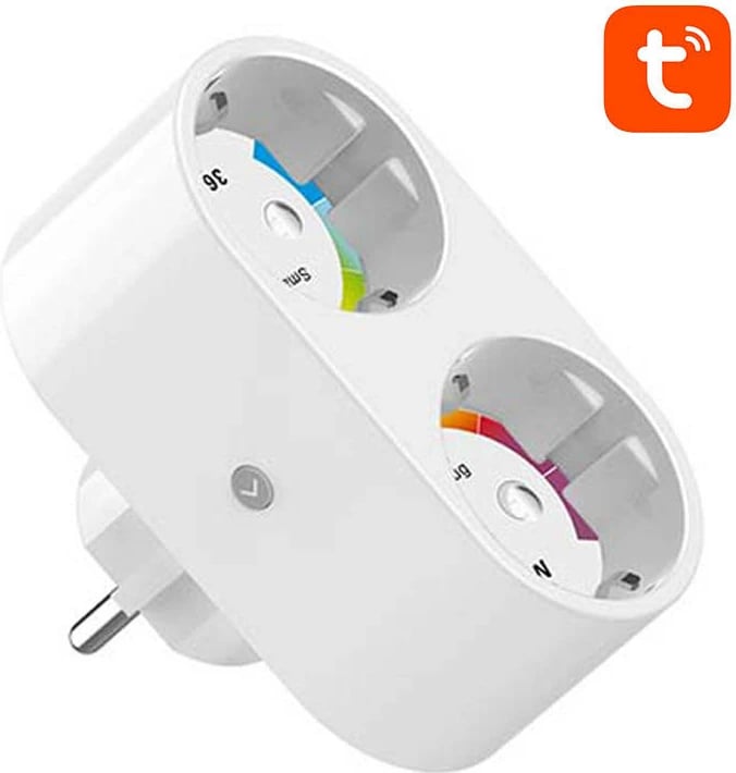 Prizë smart Gosund SP211, WiFi, 2 dalje, 3680W, e bardhë