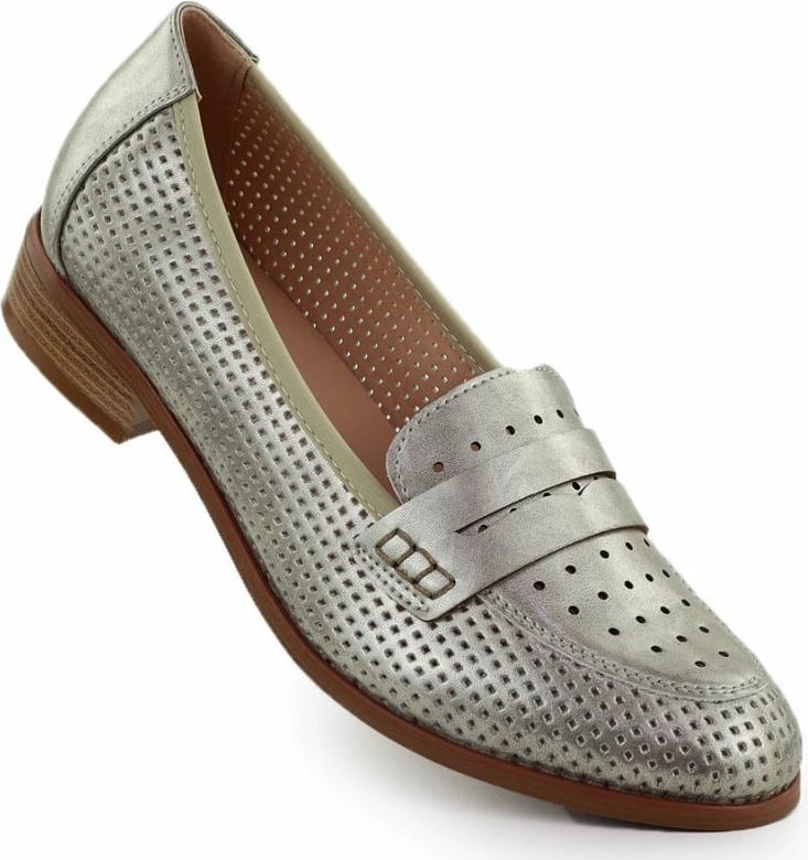 Këpucë Potocki 12581 për femra, ari metalik