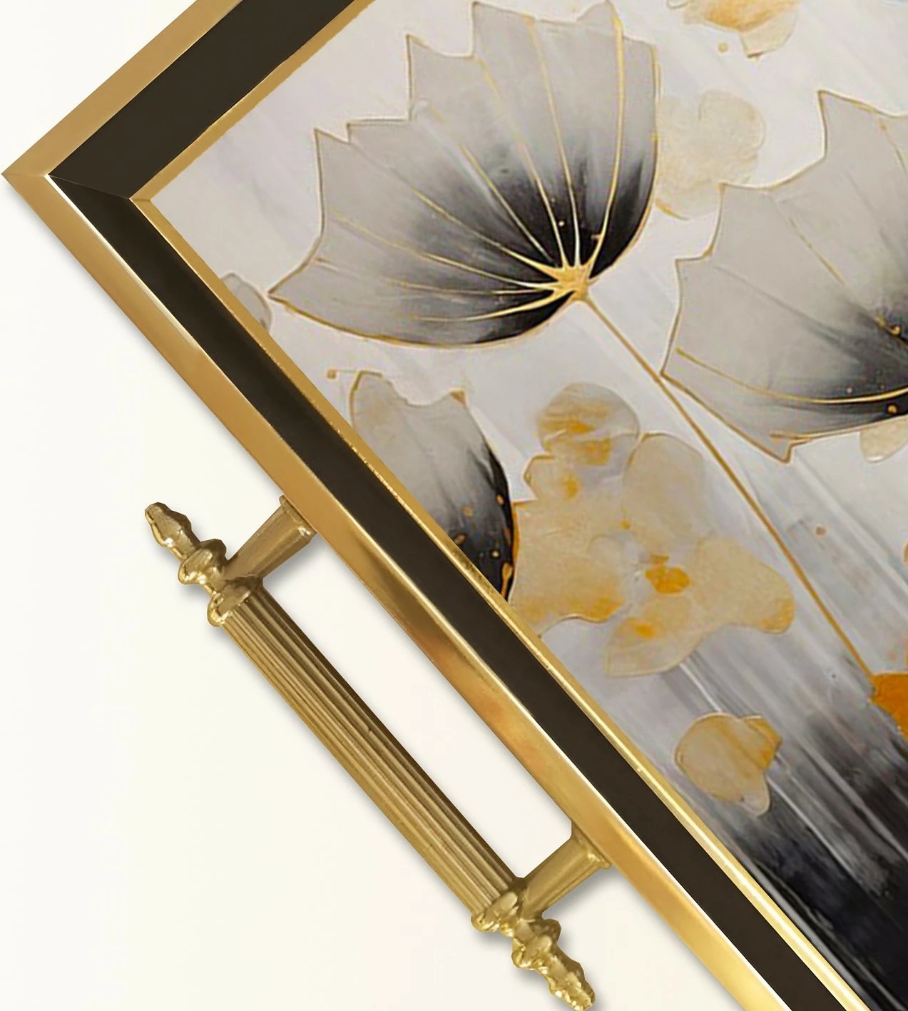 Tabaka prej qelqi, dizajn Aberto, TPA9817, shumëngjyrëshe, 50x29x3.5cm Tabaka prej qelqi, dizajn Aberto, TPA9817, shumëngjyrëshe, 50x29x3.5cm