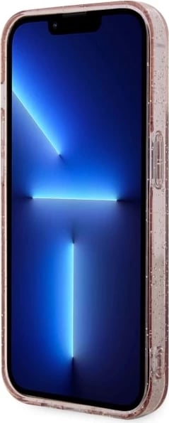 Mbështjellës Guess GUHMP14LHCMCGP për iPhone 14 Pro 6.1", Glitter Gold MagSafe, Rozë Mbështjellës Guess GUHMP14LHCMCGP për iPhone 14 Pro 6.1", Glitter Gold MagSafe, Rozë