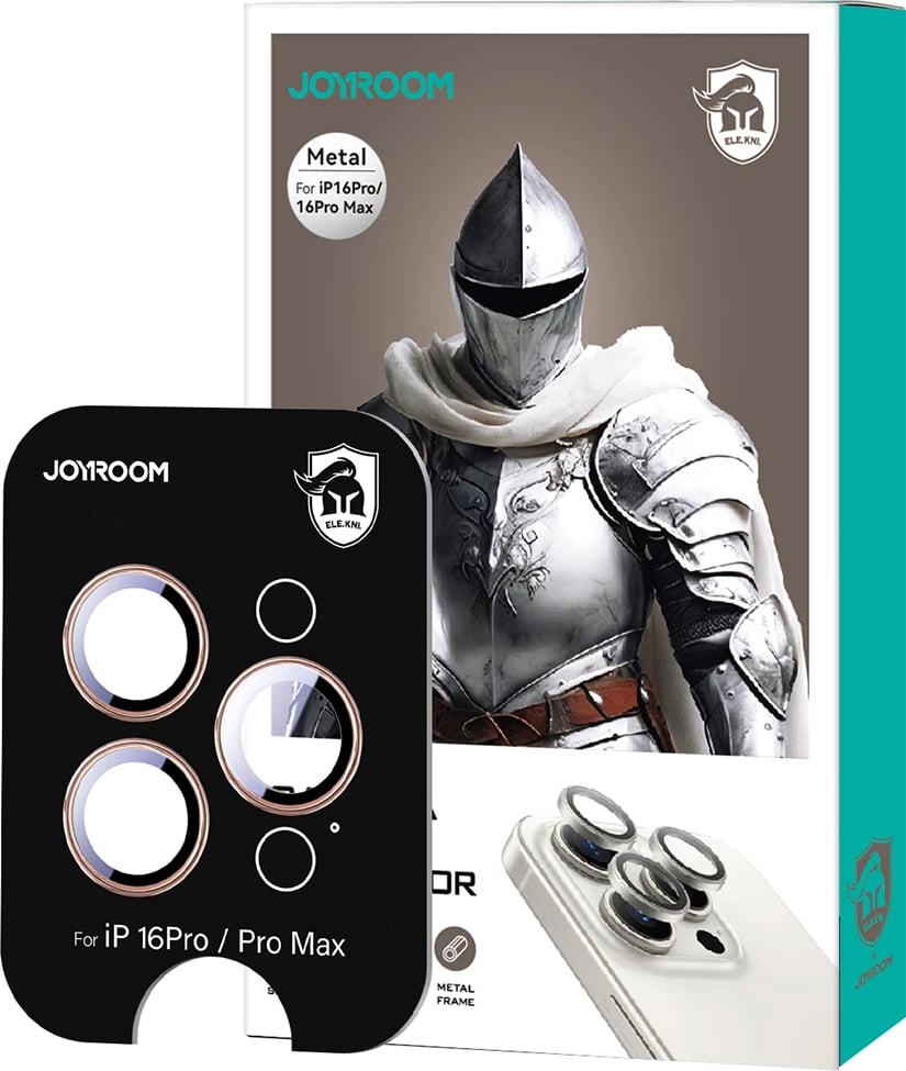 Xham mbrojtës për kamera Joyroom JR-MFY0262 për iPhone 16 Pro/16 Pro Max, titanium