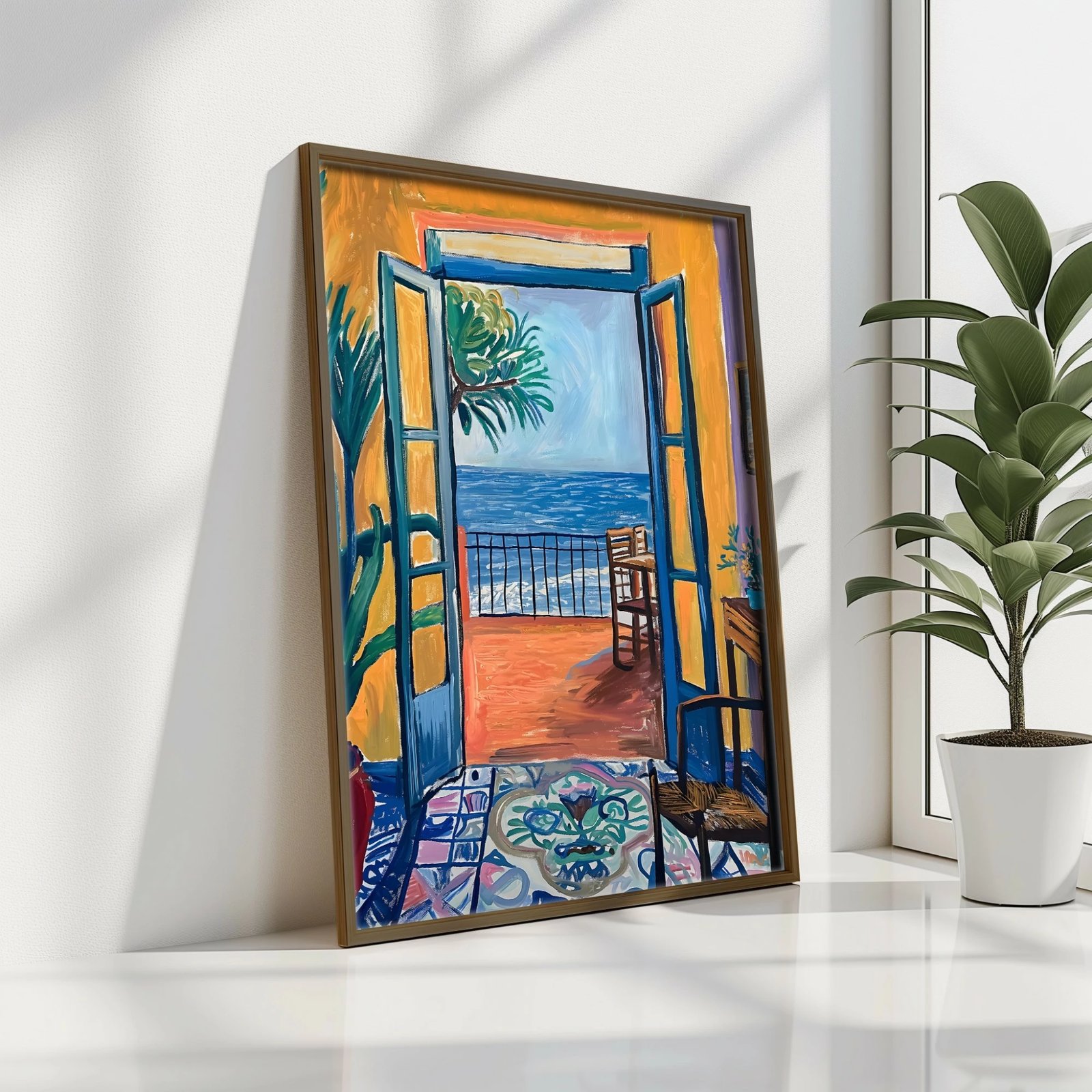 Pikturë dekorative me kornizë MDF, Wallity, GE023-L