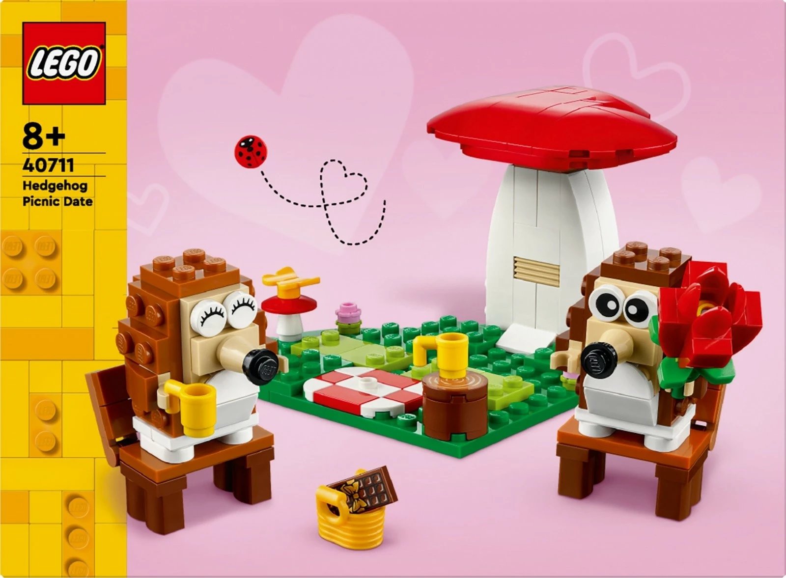 Set LEGO Picnic of Hedgehogs 40711, 166 pjesë, plastikë, për fëmijë, shumëngjyrësh