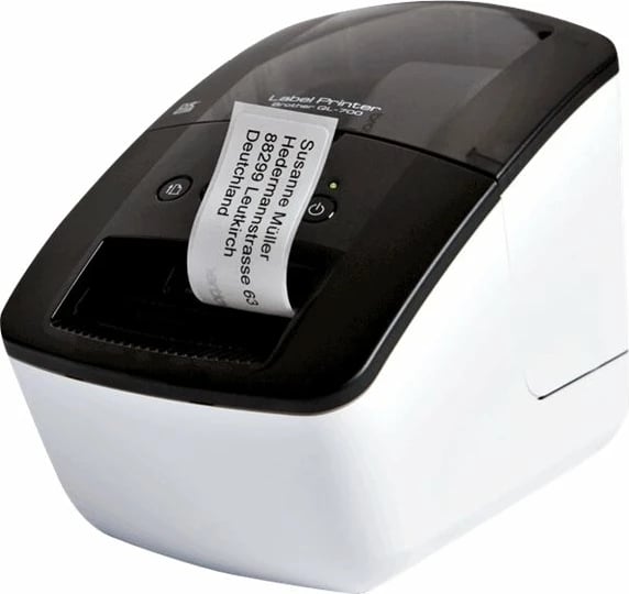 Printer etiketa Brother QL-700, USB, 93 etiketa/min, Bardhë & Zi
