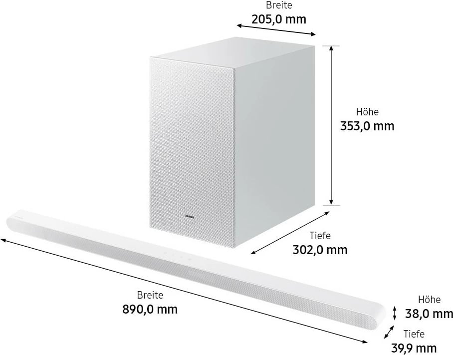Altoparlant Samsung HW-S711GD ultra slim, Dolby Atmos, Chromecast, Bluetooth, i bardhë