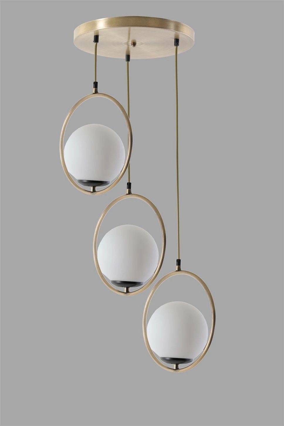 Llambë tavani Opviq, Ring 3-sh, gotë e bardhë, bakër