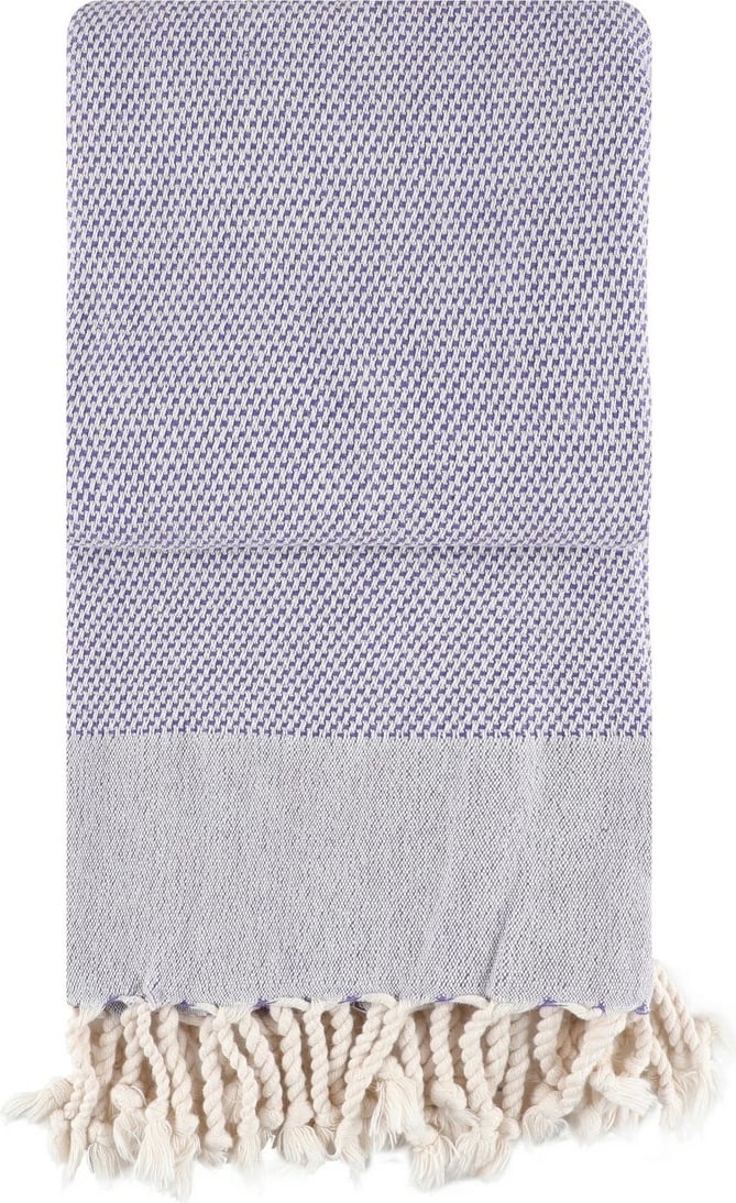 Peshqir plazhi Fouta Mijölnir, retro, ngjyrë damson, 60x110cm