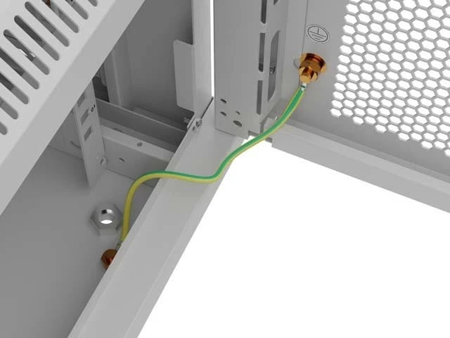 Kasë rack LANBERG 19" 6U 600x600mm, varëse, gri, derë me vrima