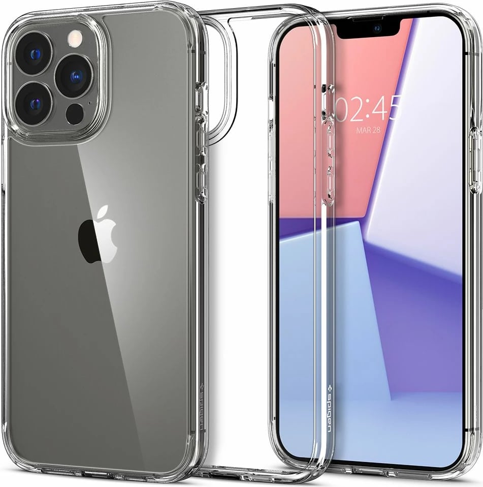 Mbështjellës Spigen Ultra Hybrid për iPhone 13 Pro, Transparent
