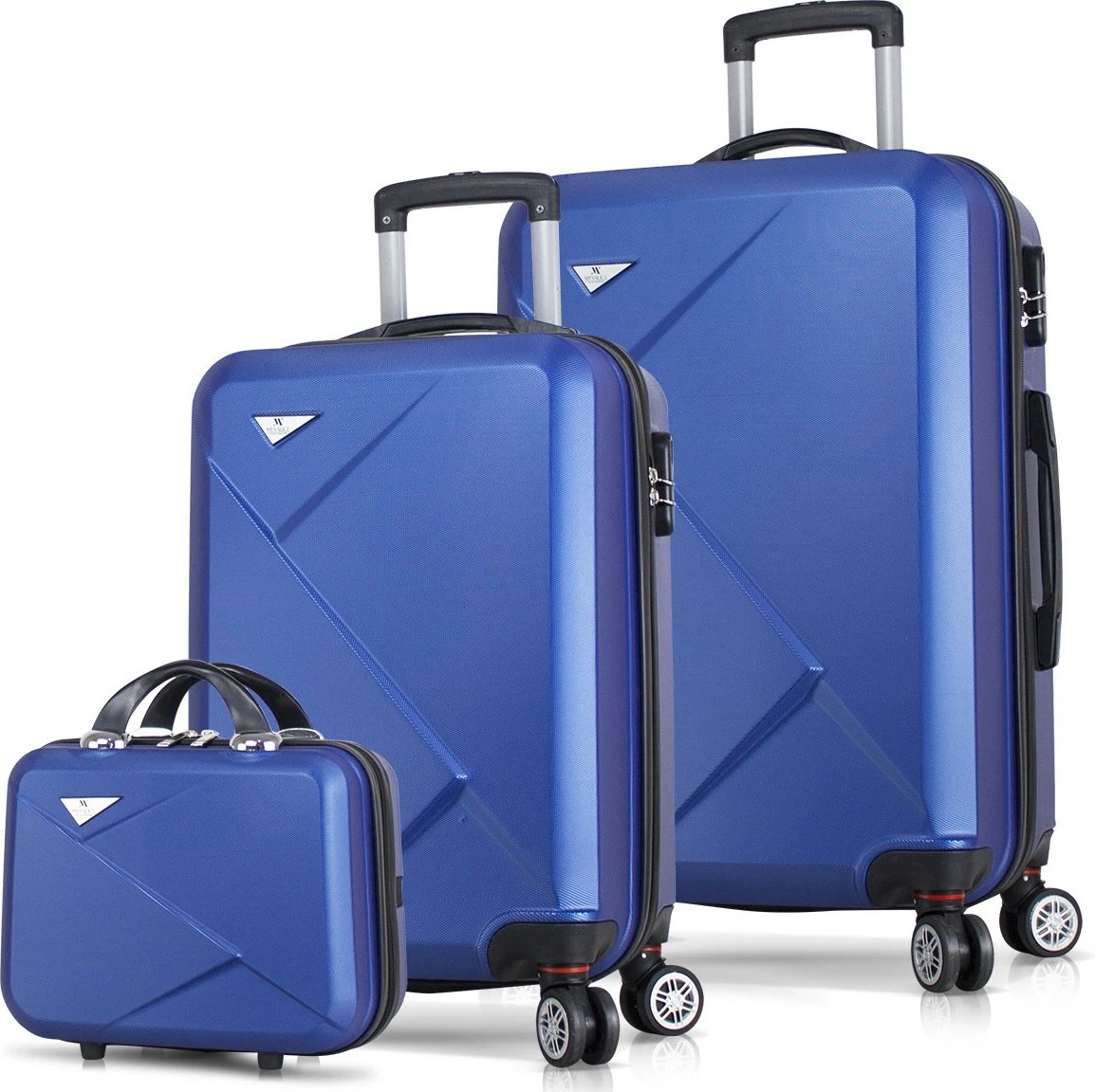 Set valixhesh (3 copë), Zoozie Bags, 1451, ngjyrë kaltër