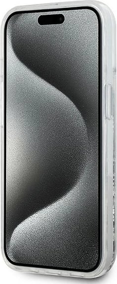 Mbështjellës Karl Lagerfeld Liquid Glitter Choupette Head MagSafe për iPhone 13, Transparent