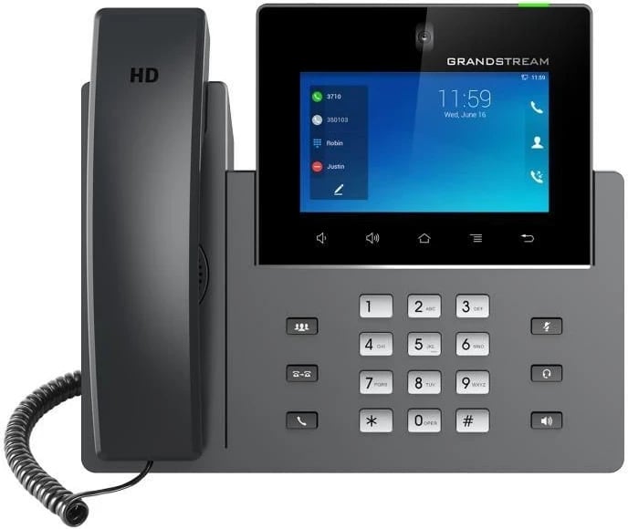Telefon VoIP Grandstream GXV 3350 HD, Android, Ekran 5", Ngjyrë e zezë