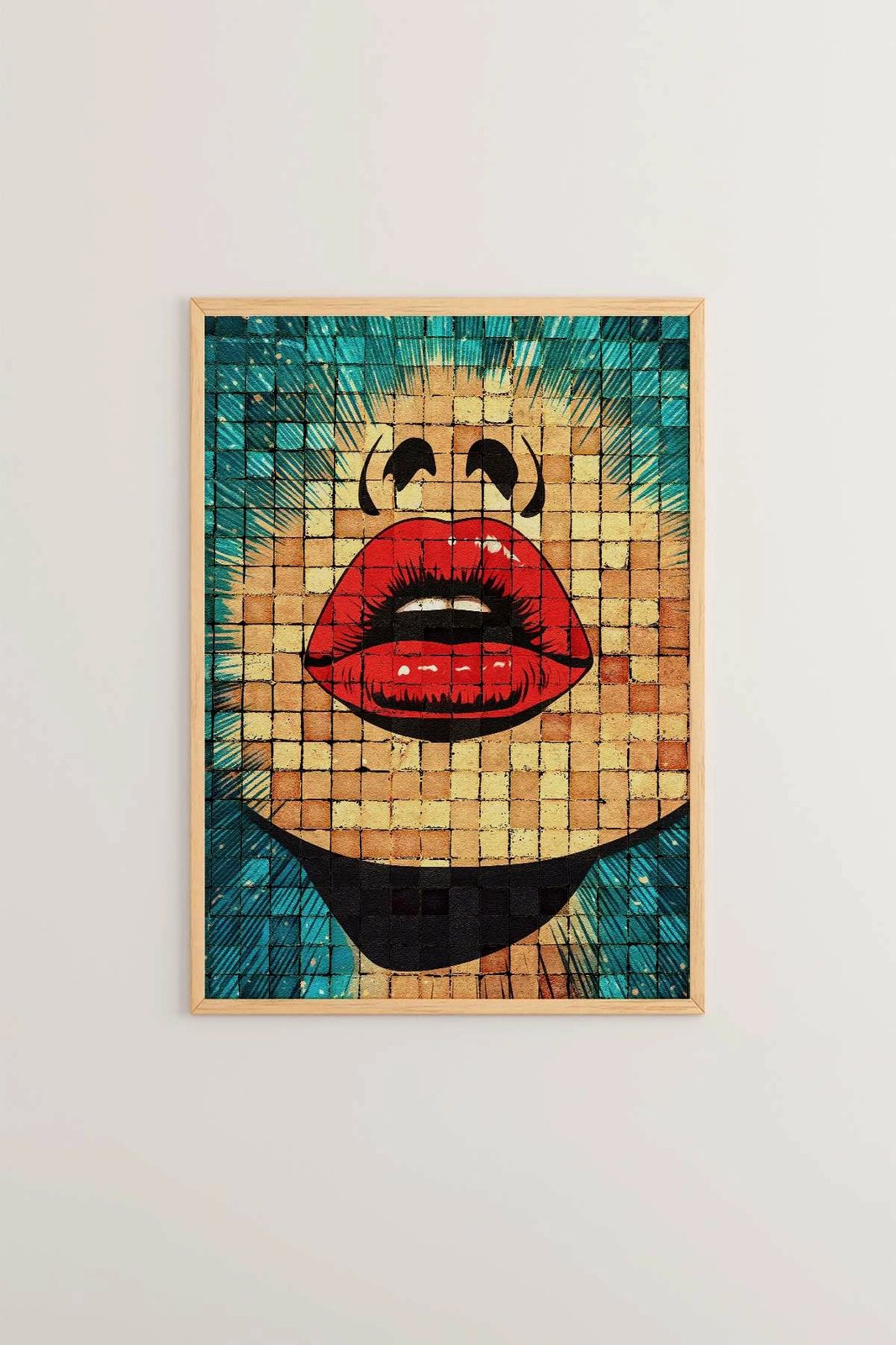 Pikturë dekorative me kornizë, Wallity, Popmosaıc3