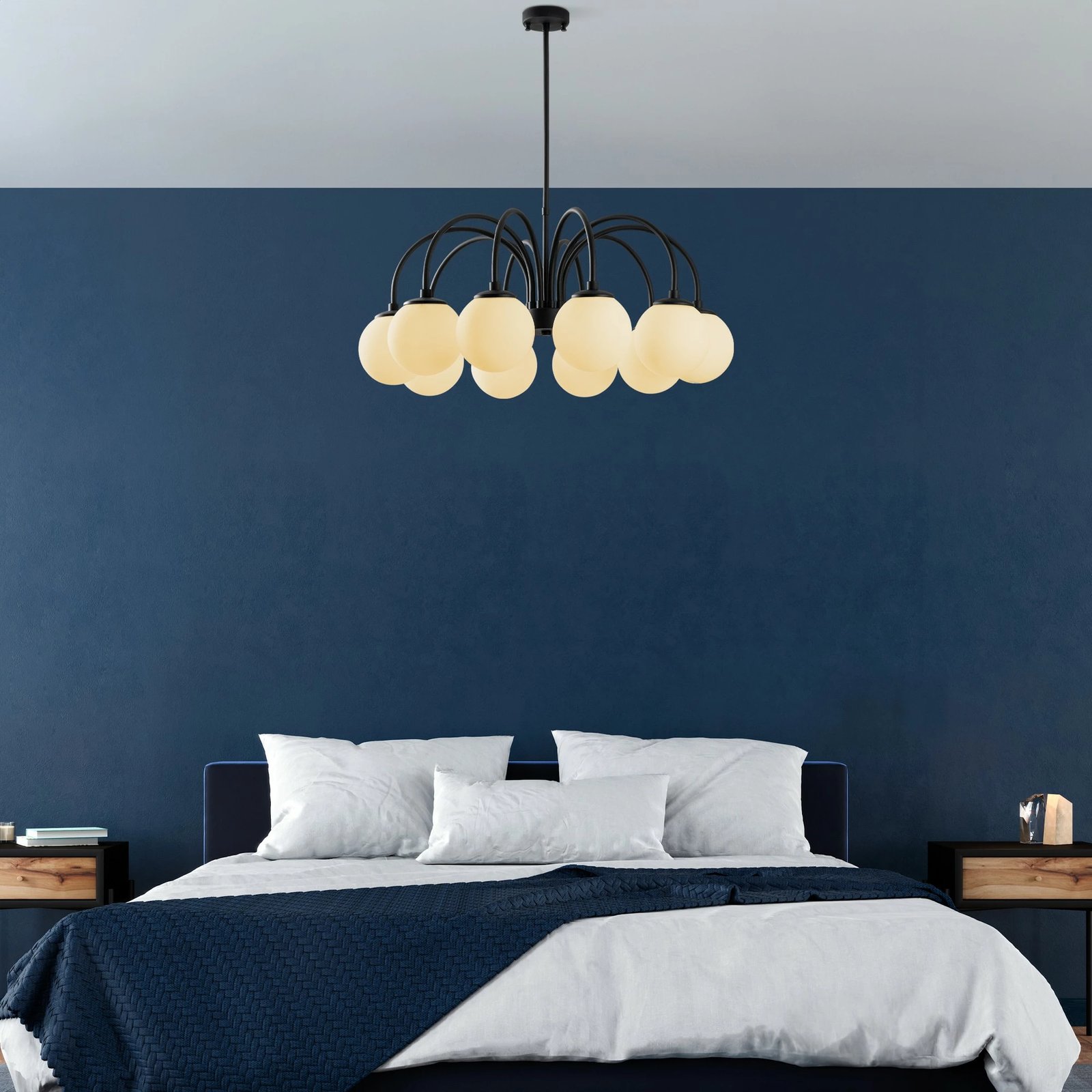 Llambadar modern Opviq, ngjyrë e zezë, Sferıs - 13940