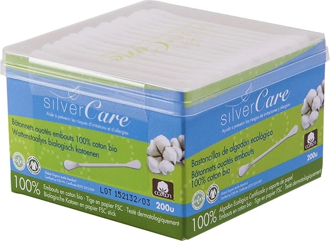 Bastunë pambuku Masmi Silver Care, 200 copë