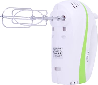 Mikser dore, Adler AD 4205, 300W (max 550W), 5 shpejtësi, Turbo, bardhë/jeshile