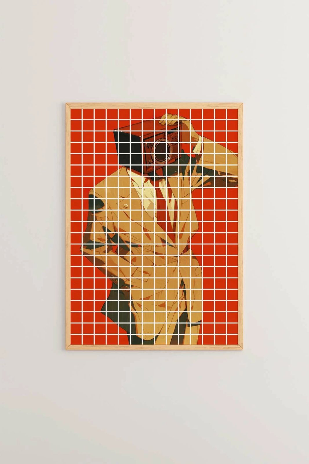 Pikturë dekorative me kornizë, shumëngjyrëshe, Popkare22, 33x48cm