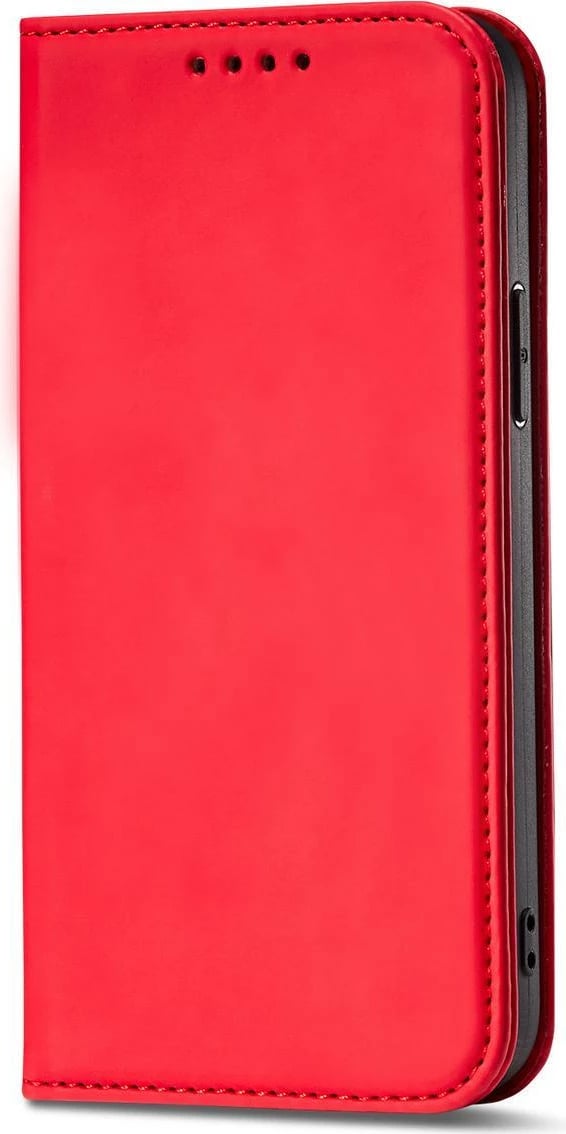 Mbështjellës magnetik Hurtel për iPhone 13 Pro Max, me kapak, xhep për karta, i kuq